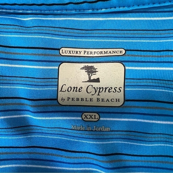 Mens Xxl Lone Cypress Pebble Beach Golf Polo 100% Polyester - Picture 8 of 8